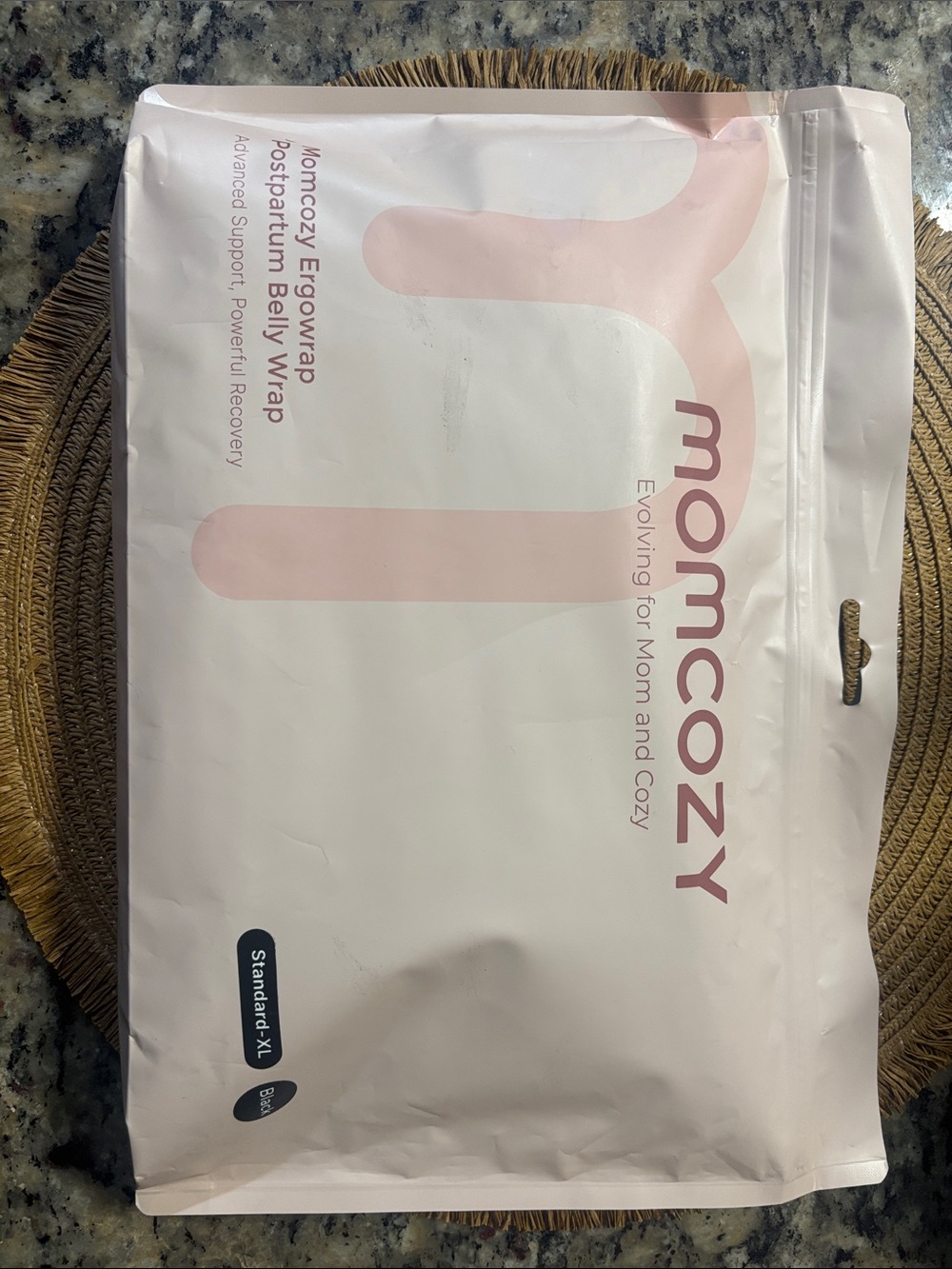 Momcozy Postpartum Belly Wrap - black XL NEVER USED.